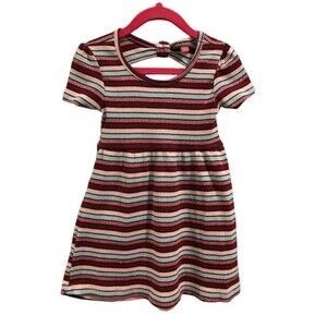 Girl's 3T Dress Vince Camuto Striped Short Sleeve w/ sparkle